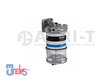 FUEL SINGLE FILTER ASSEMBLY W/ LONG FILTER & SHALLOW GLASS BOWL